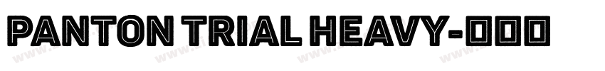 Panton Trial Heavy字体转换